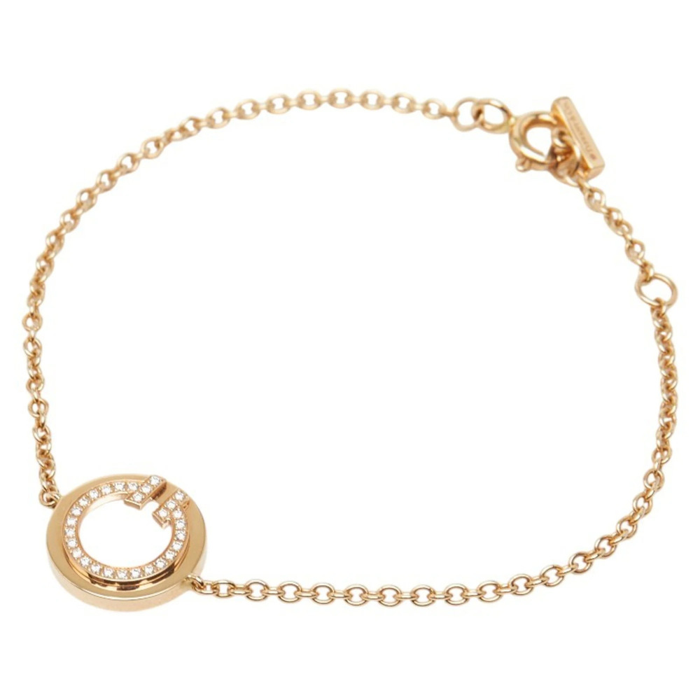 TIFFANY 18k Yellow Diamond Charm Bracelet